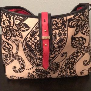 Spartina black beige Paisley handbag